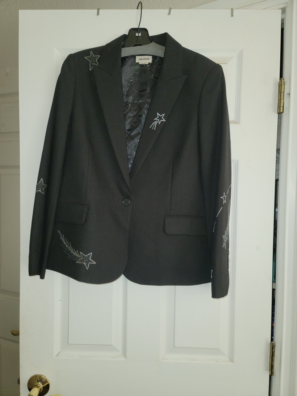 Zadig & Voltaire Black Satin-Lined Jacket